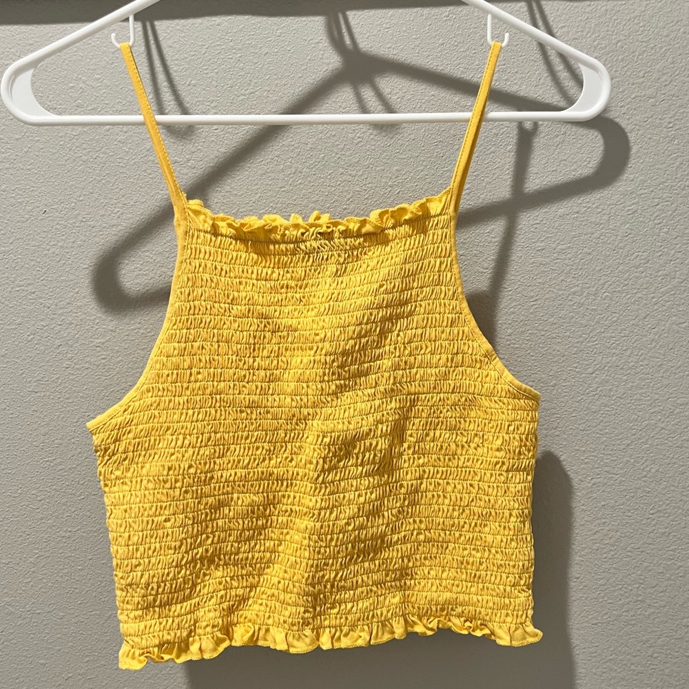 Forever 21 Smocked Crop Top